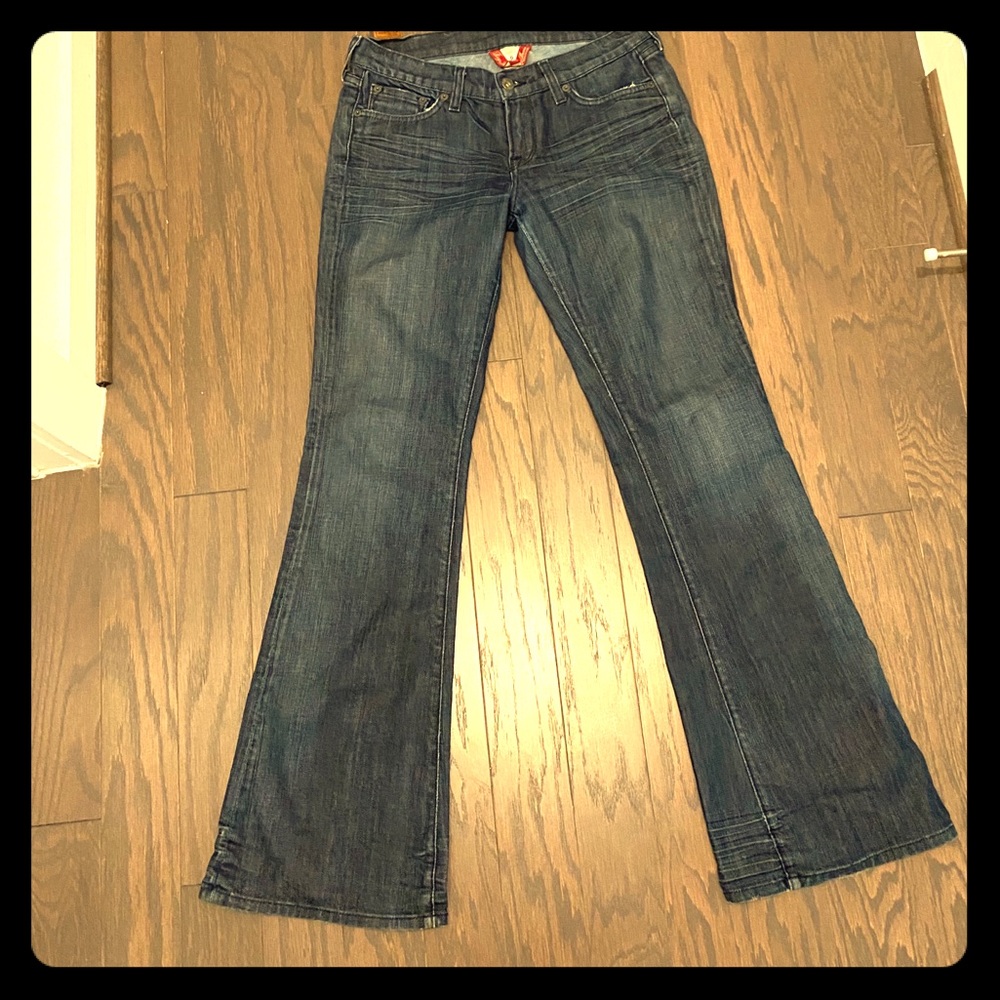 Lucky brand jeans size 8 dark with flare